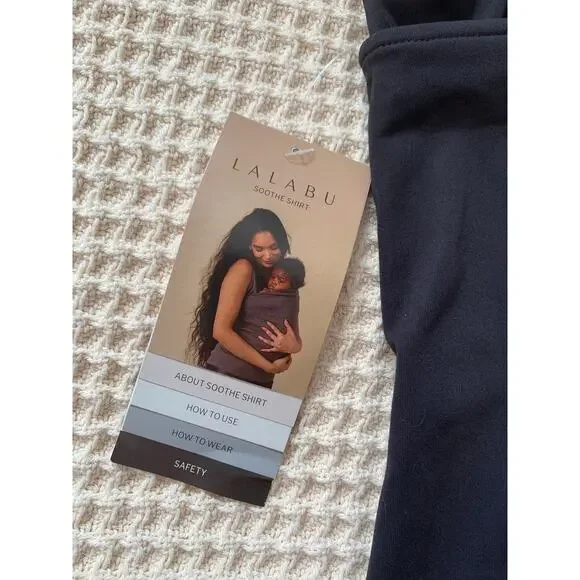NWT Lalabu Soothe Shirt Black XL Tank Top Maternity Newborn - Picture 8 of 15